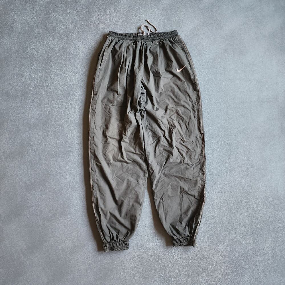 Vintage Y2K Nike Silvertab Black Polyester Jogger Sweatpants XXL